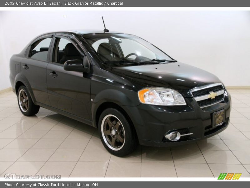 Black Granite Metallic / Charcoal 2009 Chevrolet Aveo LT Sedan