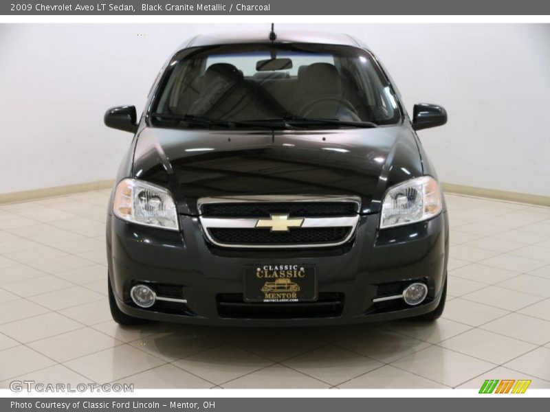 Black Granite Metallic / Charcoal 2009 Chevrolet Aveo LT Sedan