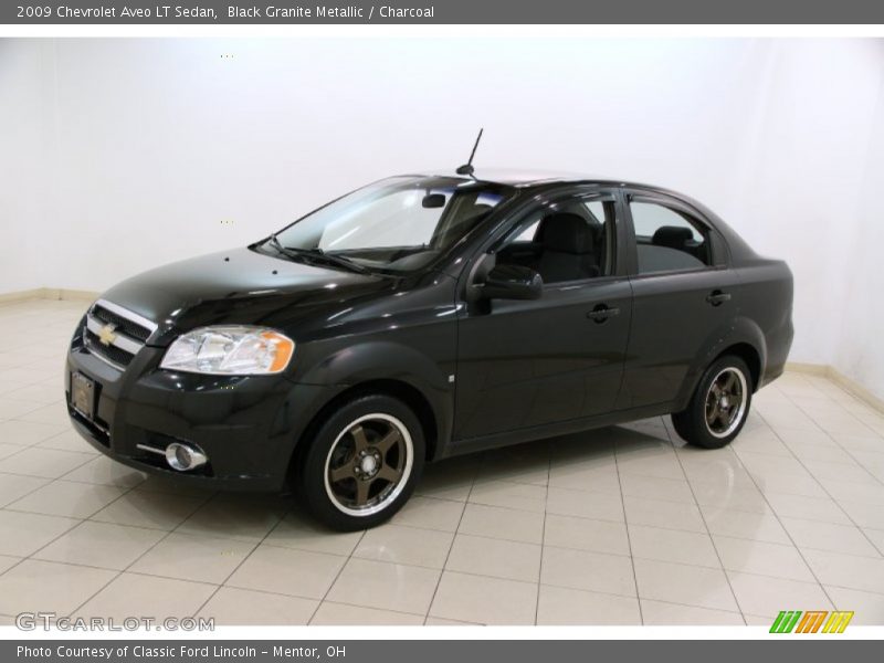 Black Granite Metallic / Charcoal 2009 Chevrolet Aveo LT Sedan