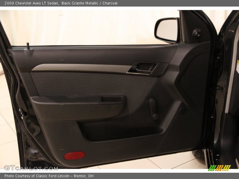 Black Granite Metallic / Charcoal 2009 Chevrolet Aveo LT Sedan