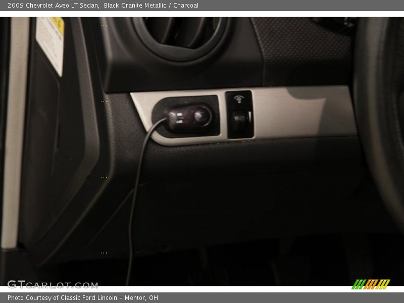 Black Granite Metallic / Charcoal 2009 Chevrolet Aveo LT Sedan