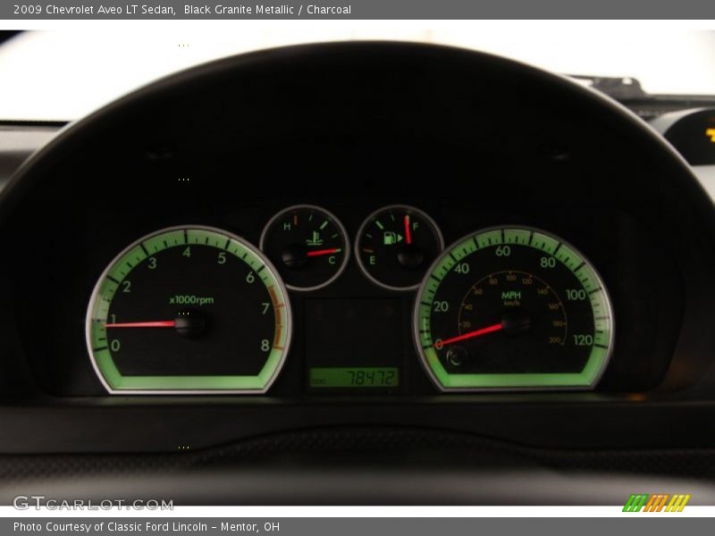 Black Granite Metallic / Charcoal 2009 Chevrolet Aveo LT Sedan