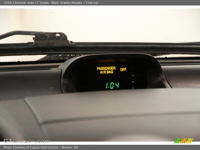 Black Granite Metallic / Charcoal 2009 Chevrolet Aveo LT Sedan