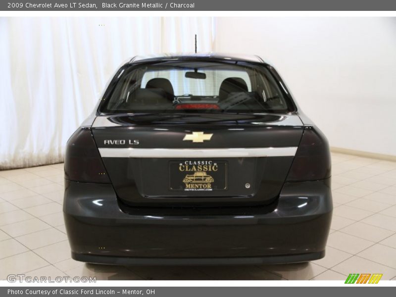 Black Granite Metallic / Charcoal 2009 Chevrolet Aveo LT Sedan