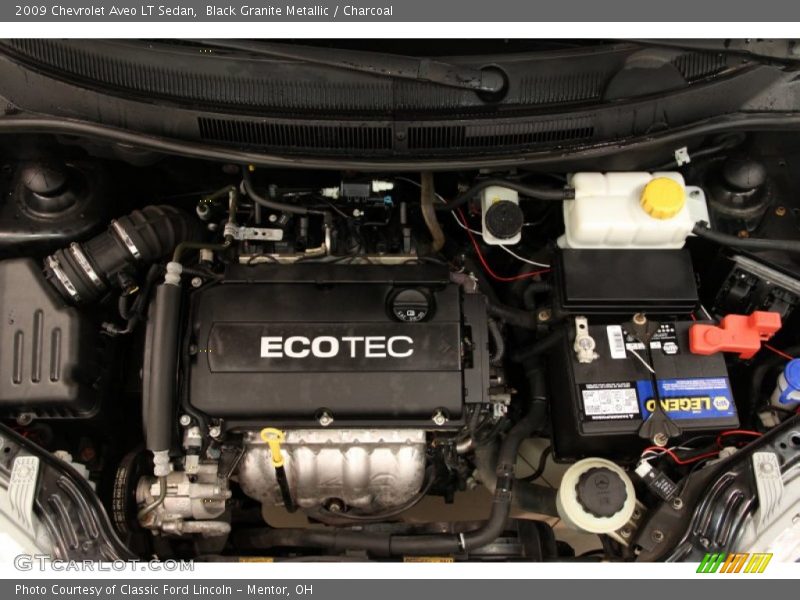 Black Granite Metallic / Charcoal 2009 Chevrolet Aveo LT Sedan