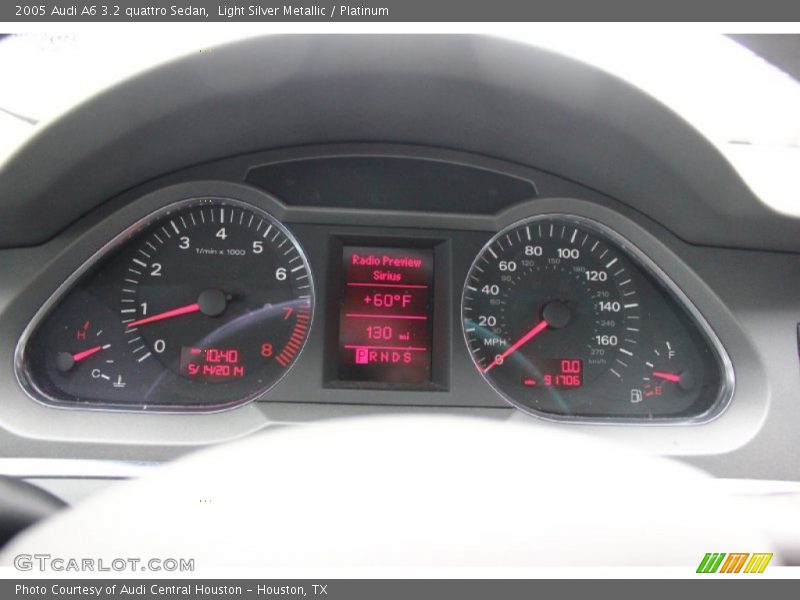 Light Silver Metallic / Platinum 2005 Audi A6 3.2 quattro Sedan