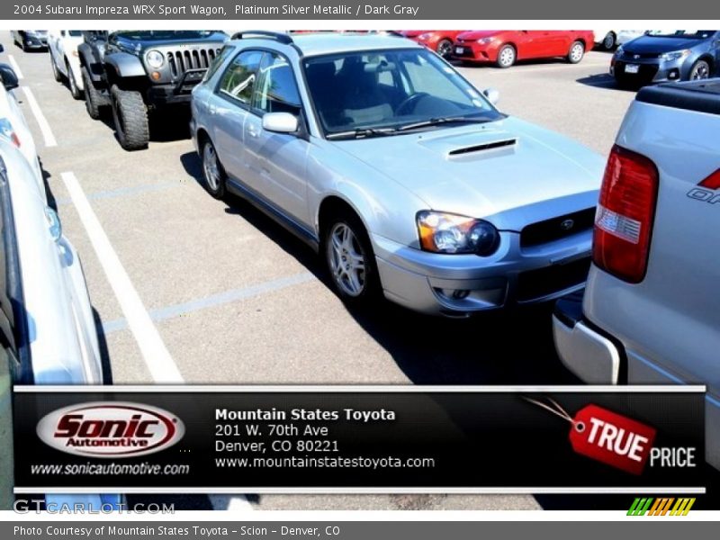 Platinum Silver Metallic / Dark Gray 2004 Subaru Impreza WRX Sport Wagon