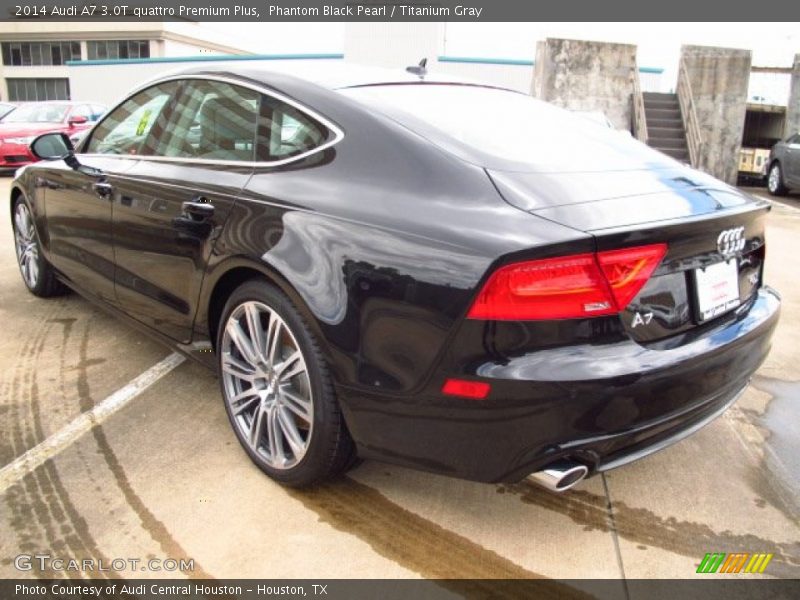 Phantom Black Pearl / Titanium Gray 2014 Audi A7 3.0T quattro Premium Plus