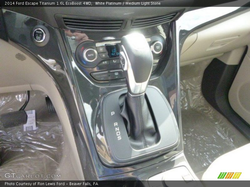 White Platinum / Medium Light Stone 2014 Ford Escape Titanium 1.6L EcoBoost 4WD