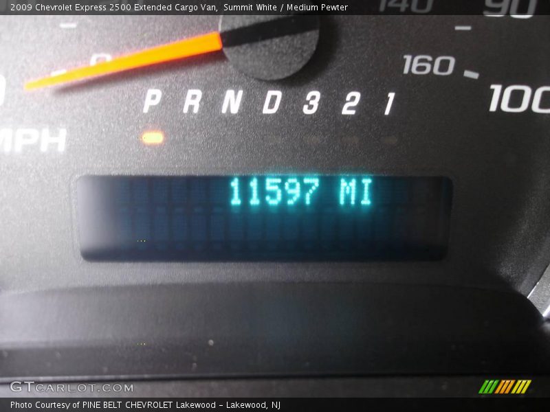 Summit White / Medium Pewter 2009 Chevrolet Express 2500 Extended Cargo Van