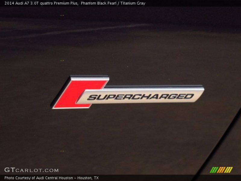 Phantom Black Pearl / Titanium Gray 2014 Audi A7 3.0T quattro Premium Plus