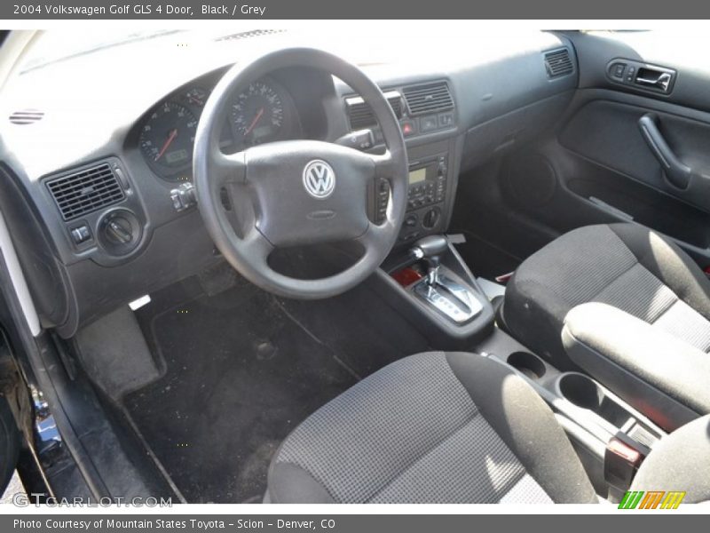 Black / Grey 2004 Volkswagen Golf GLS 4 Door