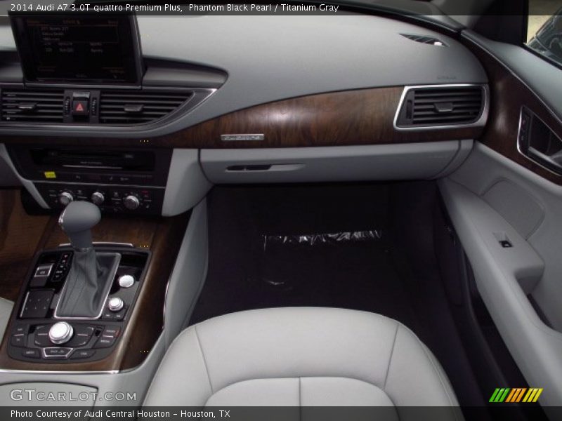 Phantom Black Pearl / Titanium Gray 2014 Audi A7 3.0T quattro Premium Plus