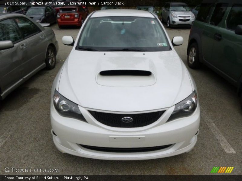 Satin White Pearl / Carbon Black 2010 Subaru Impreza WRX Sedan