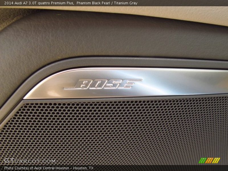 Phantom Black Pearl / Titanium Gray 2014 Audi A7 3.0T quattro Premium Plus