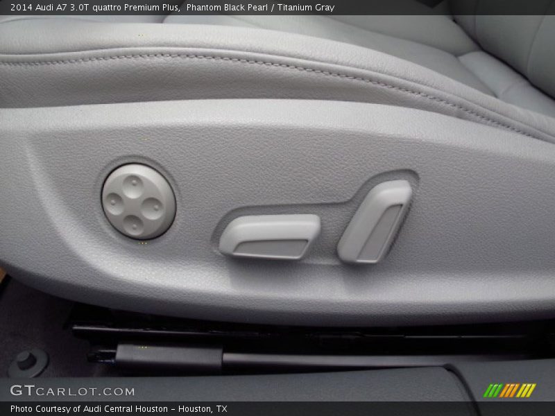 Phantom Black Pearl / Titanium Gray 2014 Audi A7 3.0T quattro Premium Plus