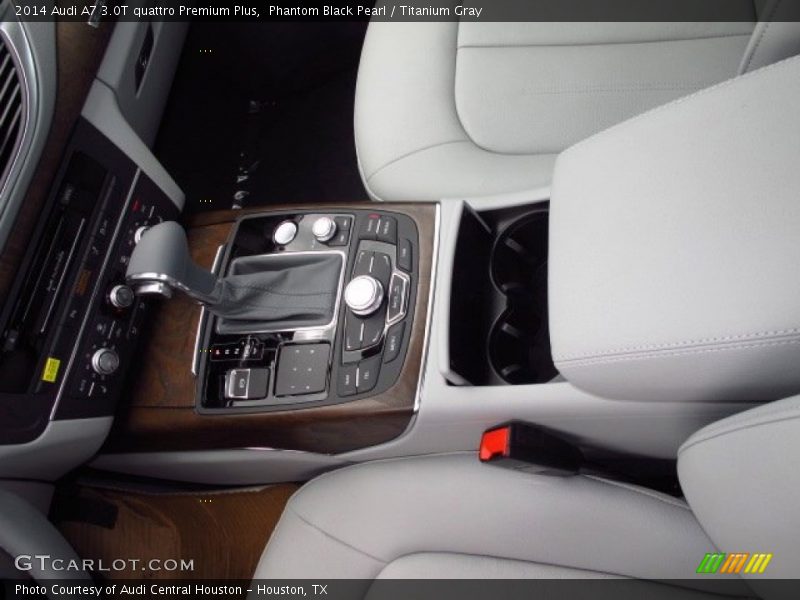 Phantom Black Pearl / Titanium Gray 2014 Audi A7 3.0T quattro Premium Plus
