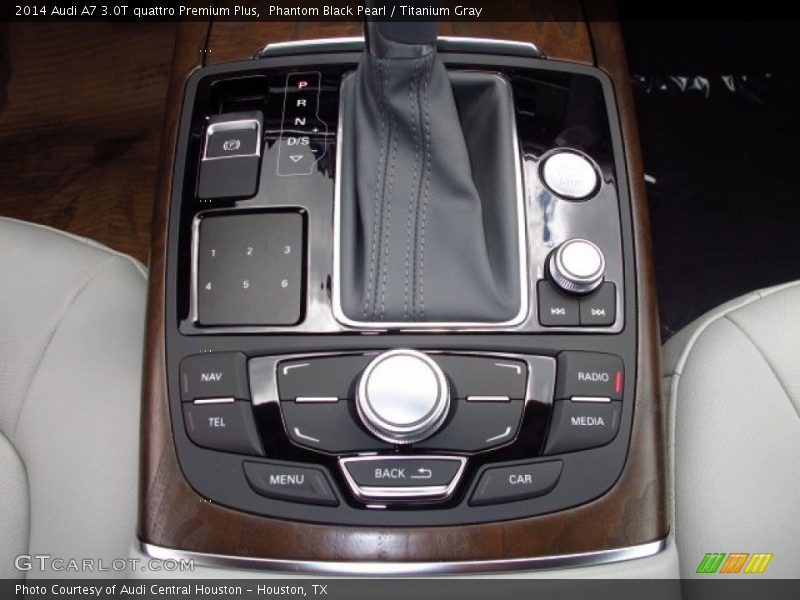 Phantom Black Pearl / Titanium Gray 2014 Audi A7 3.0T quattro Premium Plus