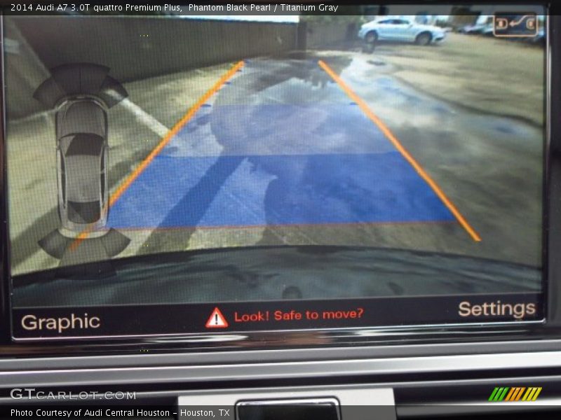 Phantom Black Pearl / Titanium Gray 2014 Audi A7 3.0T quattro Premium Plus