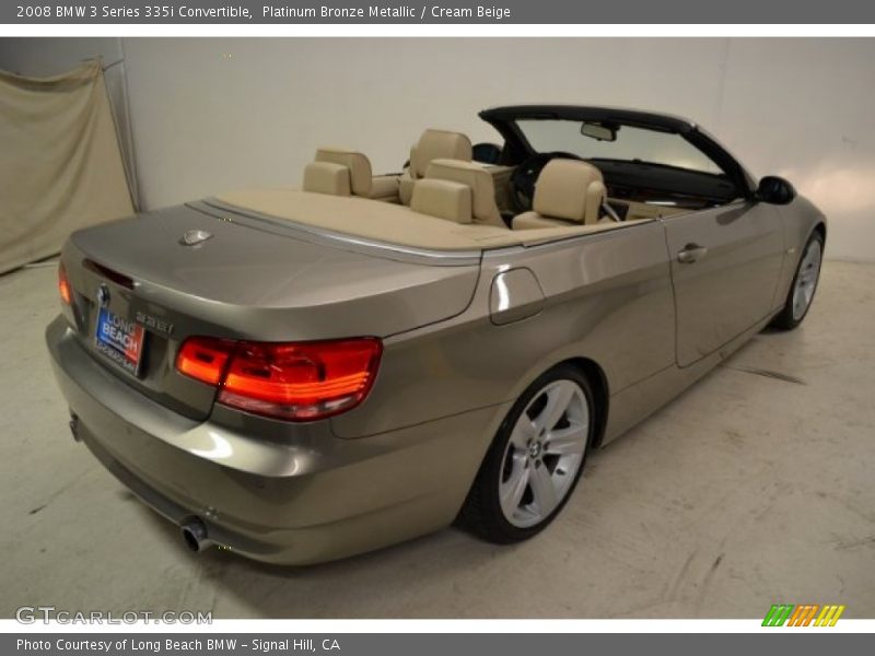 Platinum Bronze Metallic / Cream Beige 2008 BMW 3 Series 335i Convertible