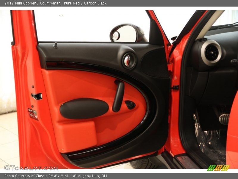 Pure Red / Carbon Black 2012 Mini Cooper S Countryman