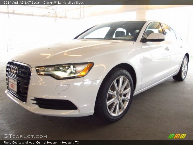 Glacier White Metallic / Black 2014 Audi A6 2.0T Sedan