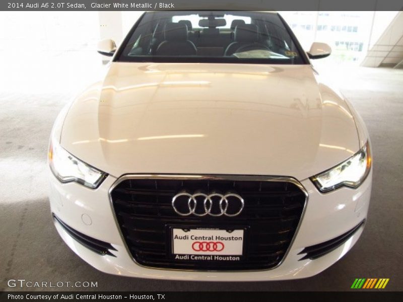 Glacier White Metallic / Black 2014 Audi A6 2.0T Sedan