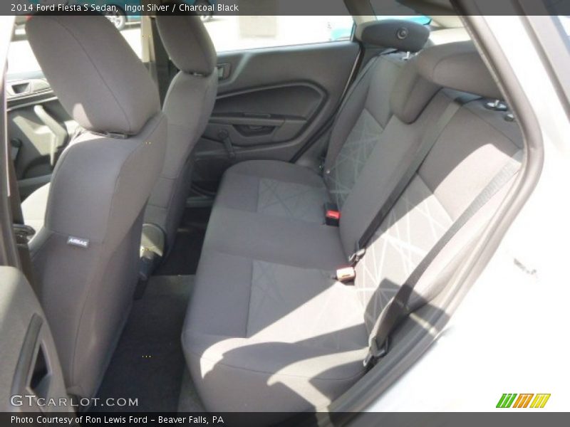 Ingot Silver / Charcoal Black 2014 Ford Fiesta S Sedan