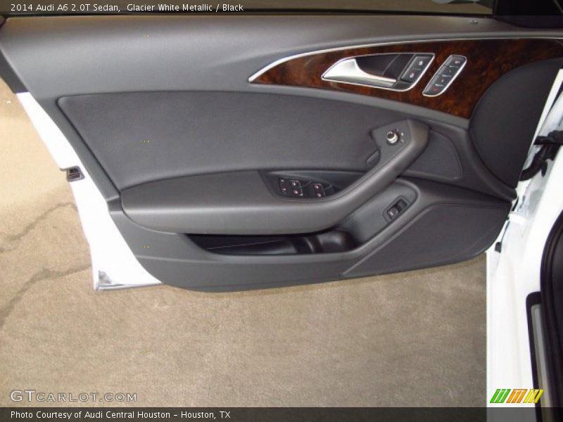 Glacier White Metallic / Black 2014 Audi A6 2.0T Sedan