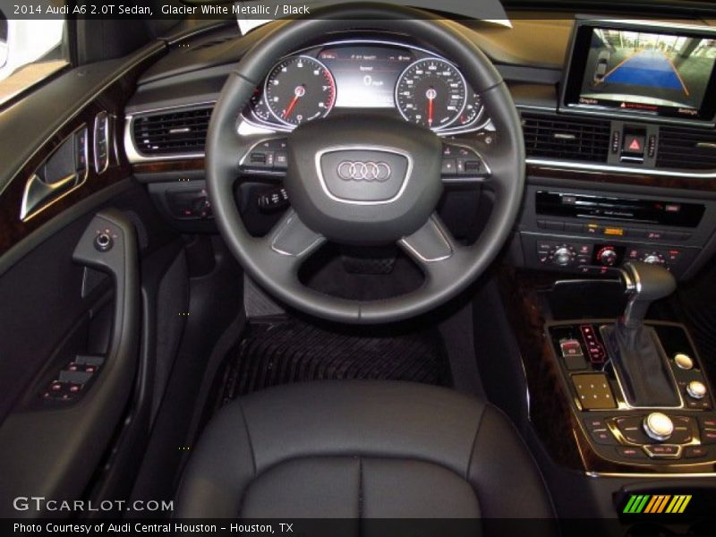 Glacier White Metallic / Black 2014 Audi A6 2.0T Sedan