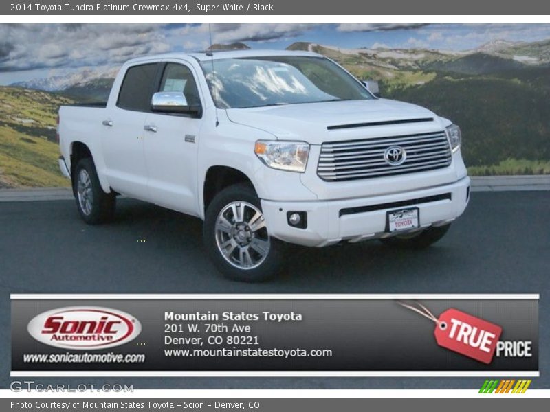 Super White / Black 2014 Toyota Tundra Platinum Crewmax 4x4