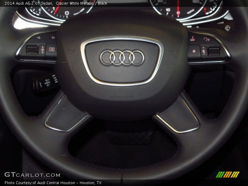 Glacier White Metallic / Black 2014 Audi A6 2.0T Sedan