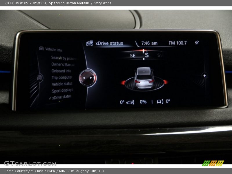 Sparkling Brown Metallic / Ivory White 2014 BMW X5 xDrive35i