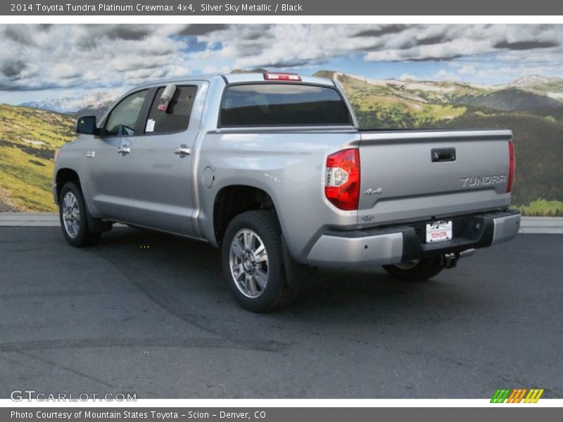 Silver Sky Metallic / Black 2014 Toyota Tundra Platinum Crewmax 4x4
