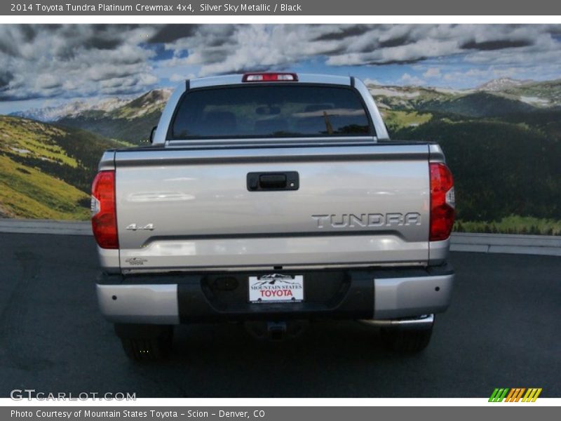 Silver Sky Metallic / Black 2014 Toyota Tundra Platinum Crewmax 4x4