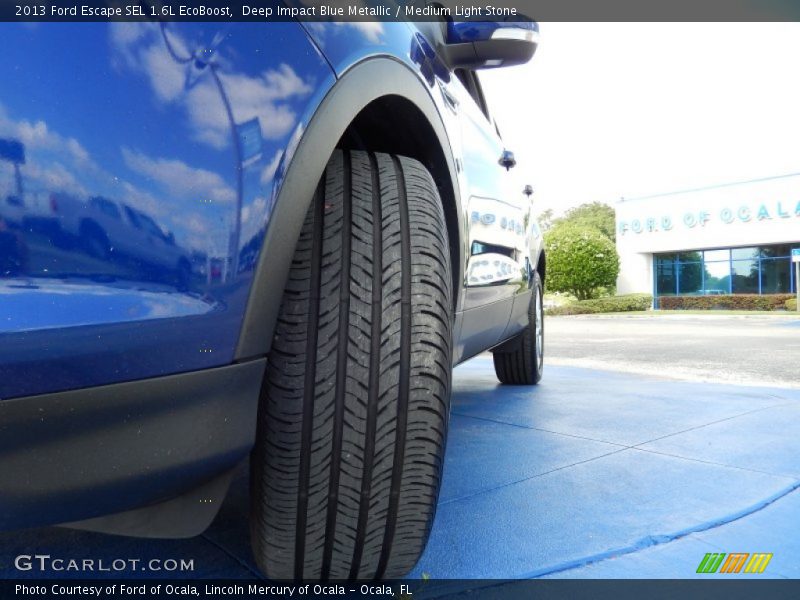 Deep Impact Blue Metallic / Medium Light Stone 2013 Ford Escape SEL 1.6L EcoBoost