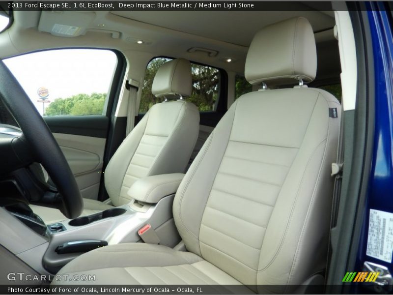 Deep Impact Blue Metallic / Medium Light Stone 2013 Ford Escape SEL 1.6L EcoBoost