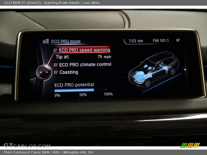Sparkling Brown Metallic / Ivory White 2014 BMW X5 xDrive35i