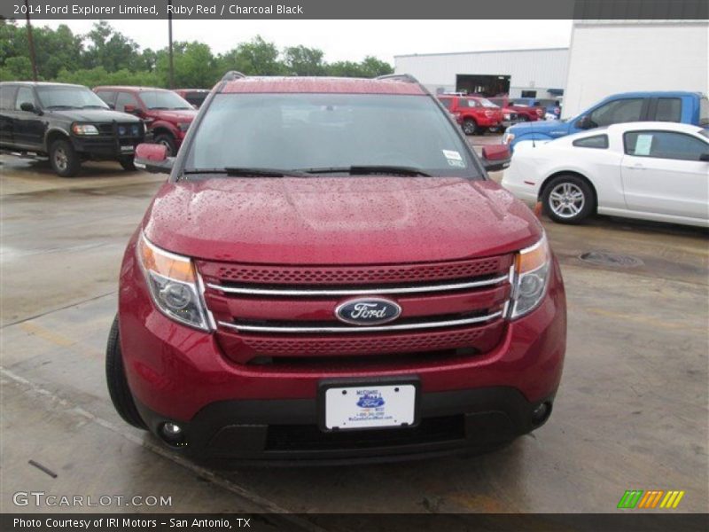 Ruby Red / Charcoal Black 2014 Ford Explorer Limited