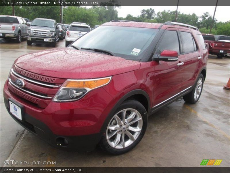 Ruby Red / Charcoal Black 2014 Ford Explorer Limited