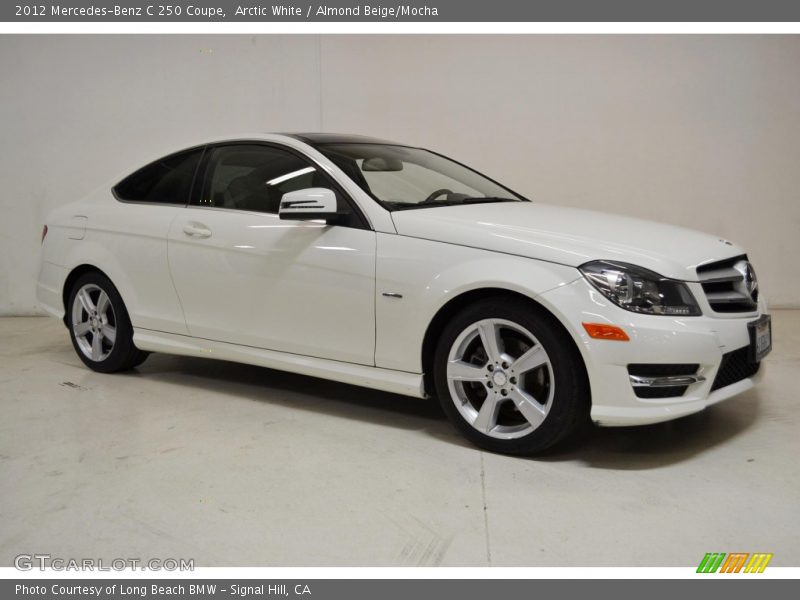Arctic White / Almond Beige/Mocha 2012 Mercedes-Benz C 250 Coupe