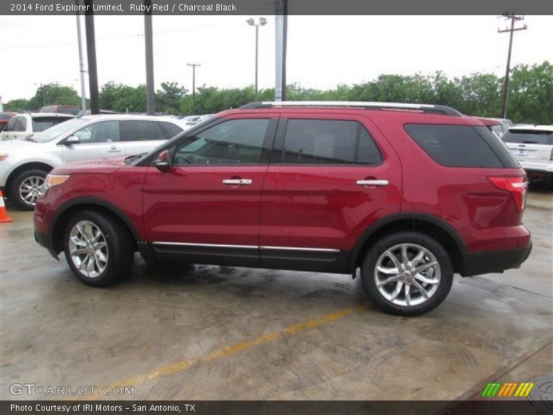 Ruby Red / Charcoal Black 2014 Ford Explorer Limited