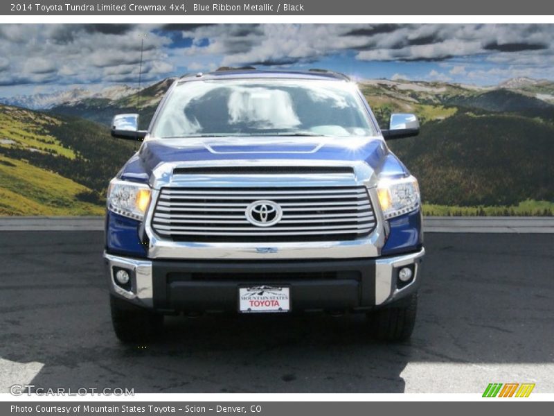 Blue Ribbon Metallic / Black 2014 Toyota Tundra Limited Crewmax 4x4