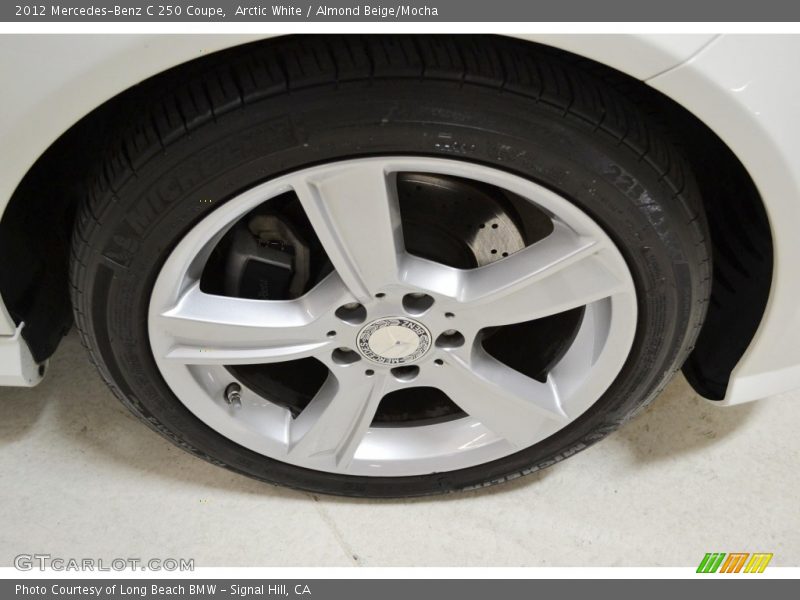 Arctic White / Almond Beige/Mocha 2012 Mercedes-Benz C 250 Coupe
