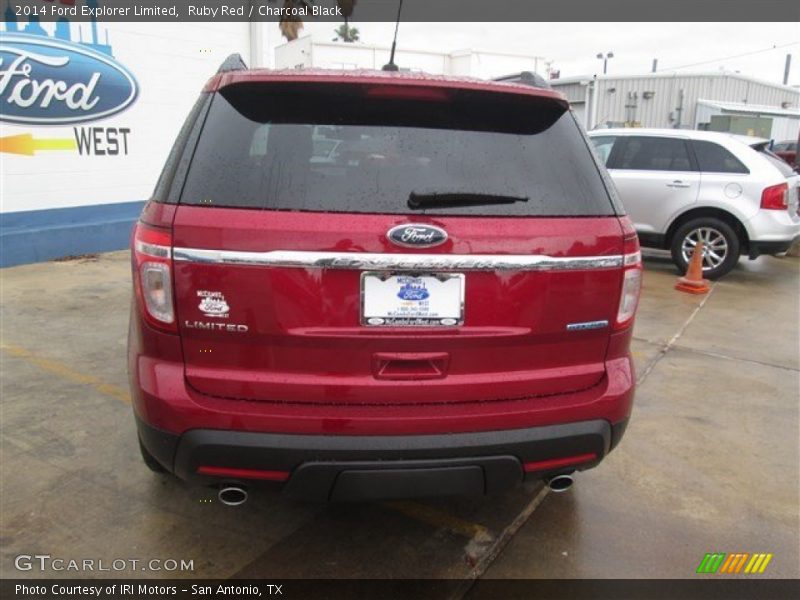 Ruby Red / Charcoal Black 2014 Ford Explorer Limited