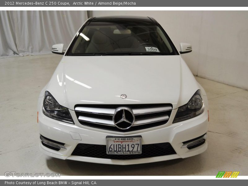 Arctic White / Almond Beige/Mocha 2012 Mercedes-Benz C 250 Coupe