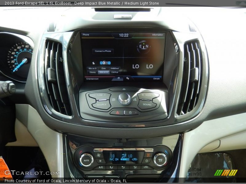 Deep Impact Blue Metallic / Medium Light Stone 2013 Ford Escape SEL 1.6L EcoBoost