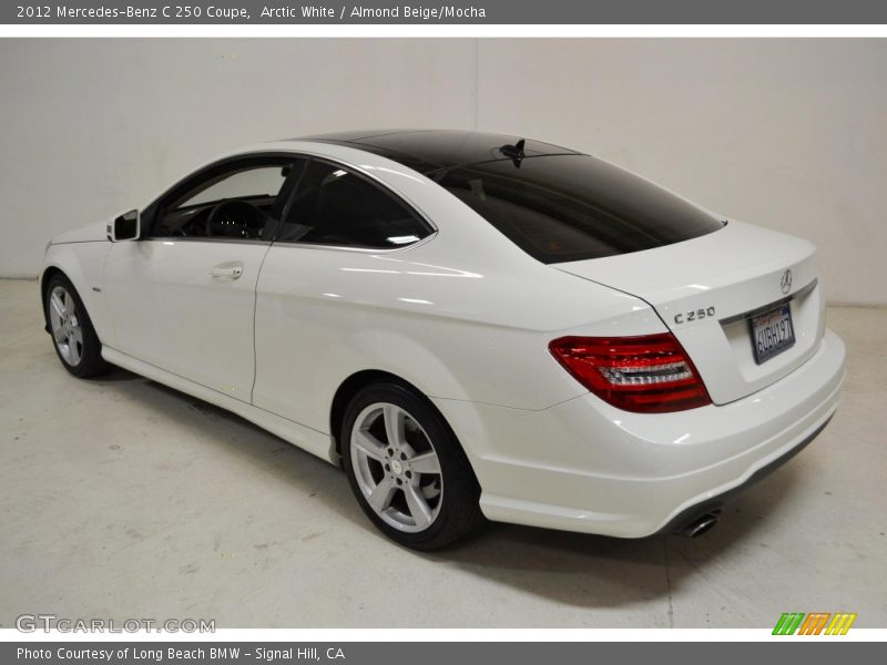 Arctic White / Almond Beige/Mocha 2012 Mercedes-Benz C 250 Coupe