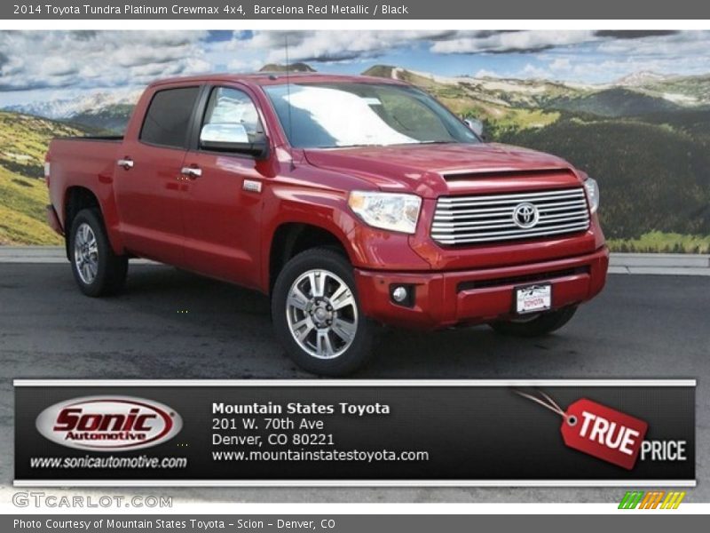 Barcelona Red Metallic / Black 2014 Toyota Tundra Platinum Crewmax 4x4