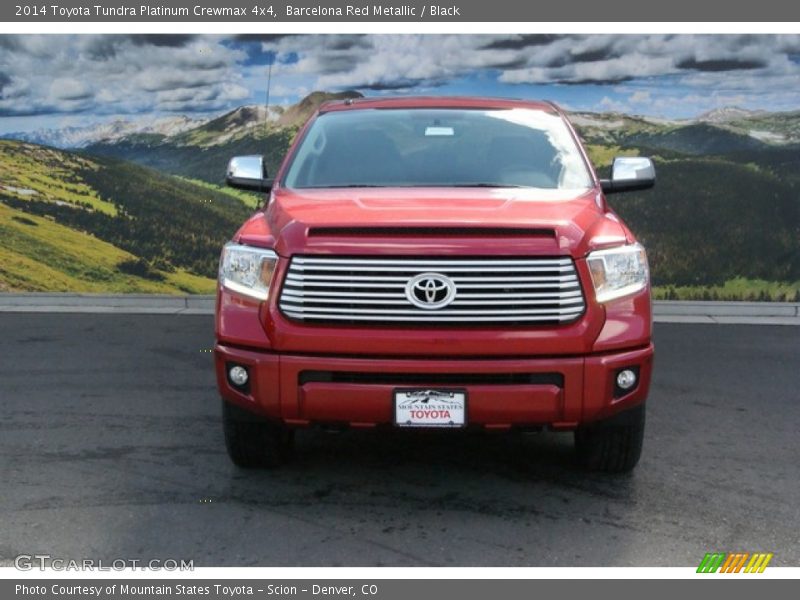 Barcelona Red Metallic / Black 2014 Toyota Tundra Platinum Crewmax 4x4